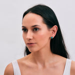Aretes de Corazón Nadia - Turquesa