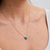 Collar de Corazón Nadia - Turquesa
