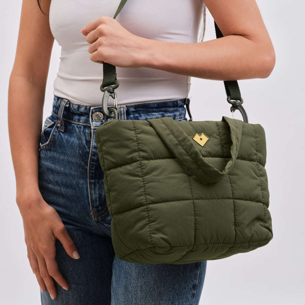 Bolsa Acolchada Amara - Verde Militar