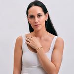 Pulsera de Corazón Nadia - Cuarzo Rosa