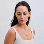 Collar de Corazón Nadia - Amatista