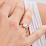 Anillo de Corazón Aida - Oro 9