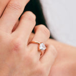 Anillo de Corazón Aida - Oro Rosa 7