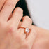Anillo de Corazón Aida - Oro Rosa 7