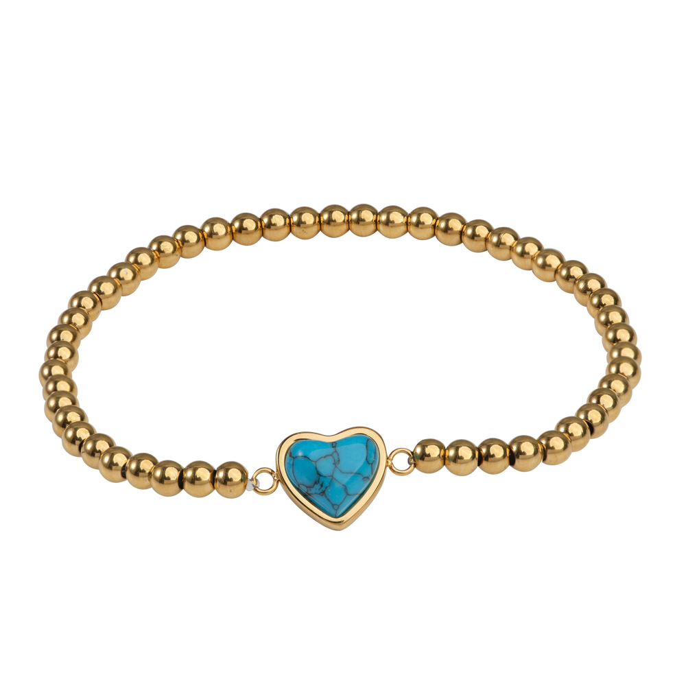 Pulsera de Corazón Nadia - Turquesa