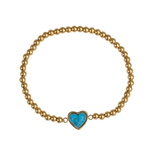 Pulsera de Corazón Nadia - Turquesa