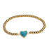 Pulsera de Corazón Nadia - Turquesa