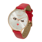 Reloj Wink - Rojo con Oro Rosa