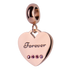 Charm Corazón Forever - Oro Rosa