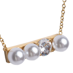 Collar Perlas y Zirconia Iris