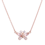 Collar Mariposa Gina - Oro Rosa