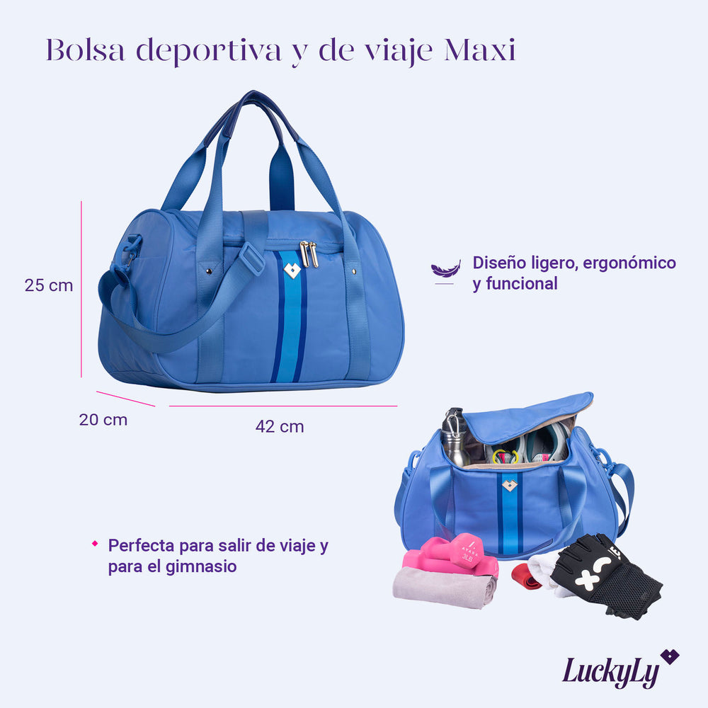 Maleta Deportiva y de Viaje Maxi - Azul