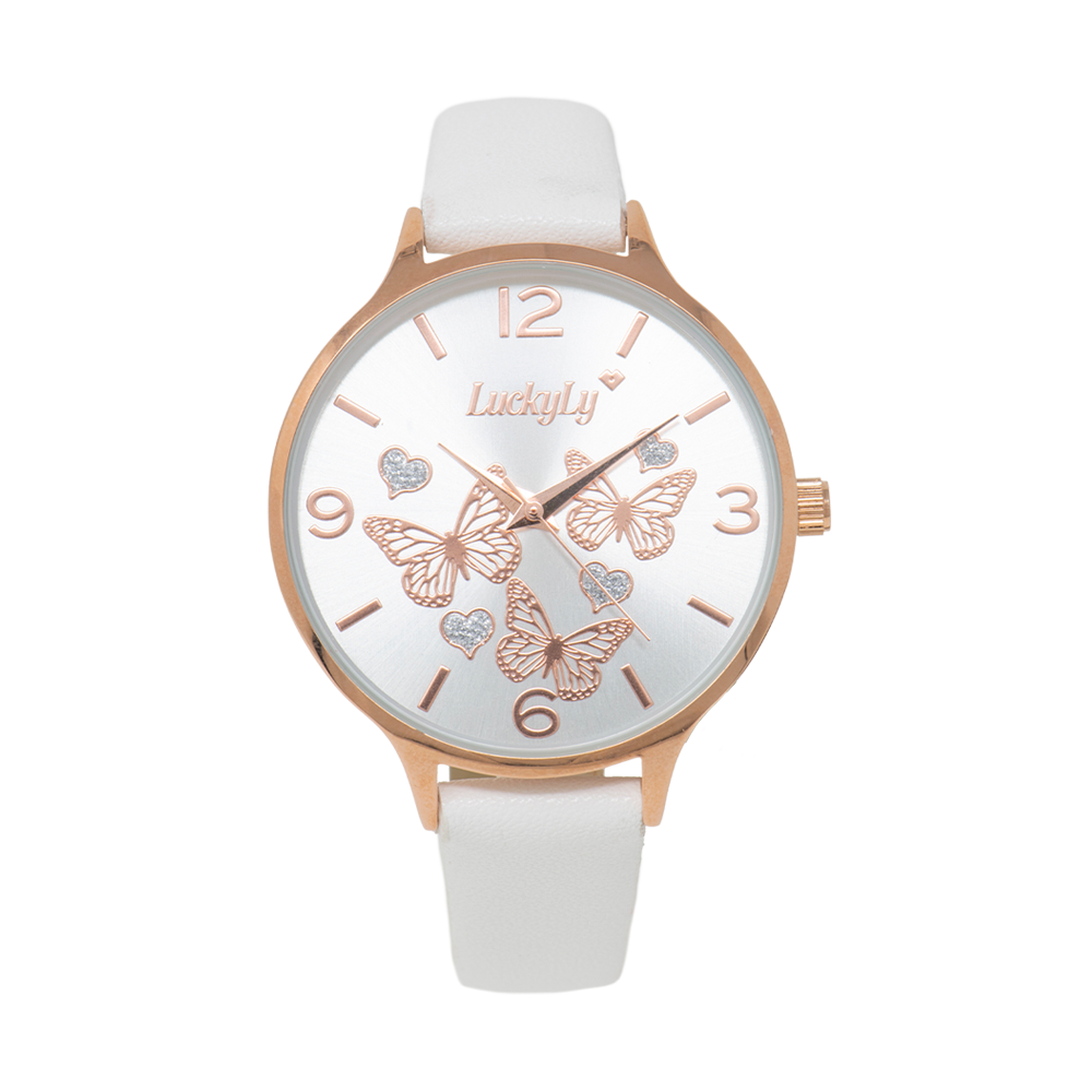 Reloj Ruthy - Blanco con Oro Rosa
