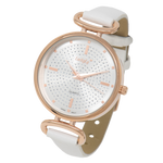 Reloj Aly - Blanco con Oro Rosa