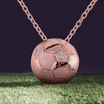 Collar Balón de Fútbol Monda - Oro Rosa