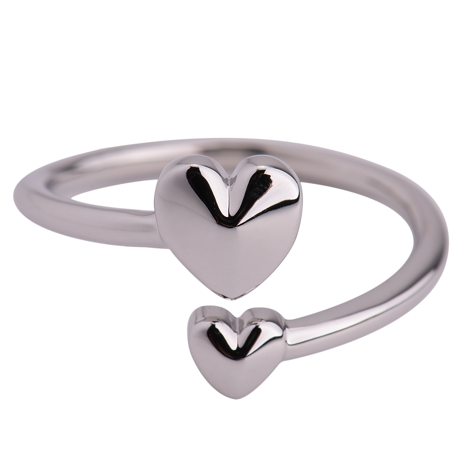 Anillos de plata en forma de corazon hotsell