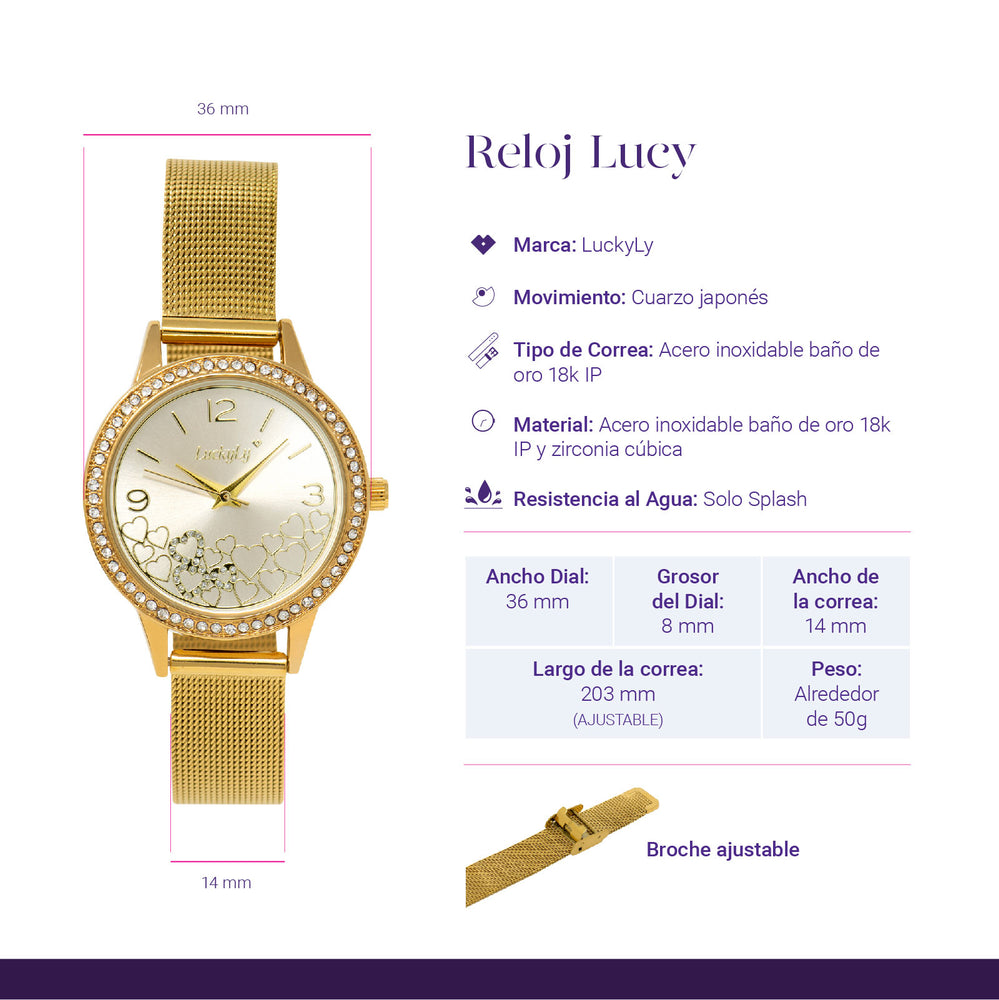 Reloj Lucy - Oro