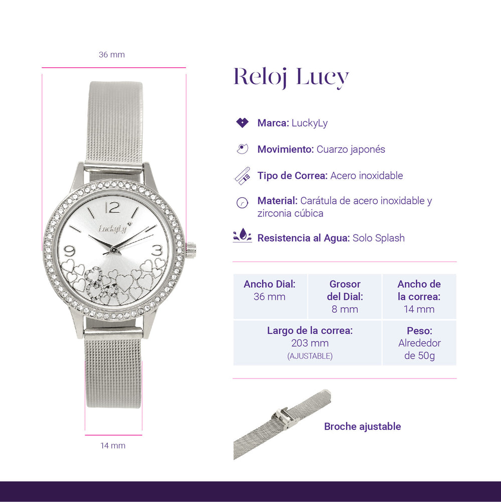 Reloj Lucy - Plata