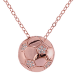 Collar Balón de Fútbol Monda - Oro Rosa